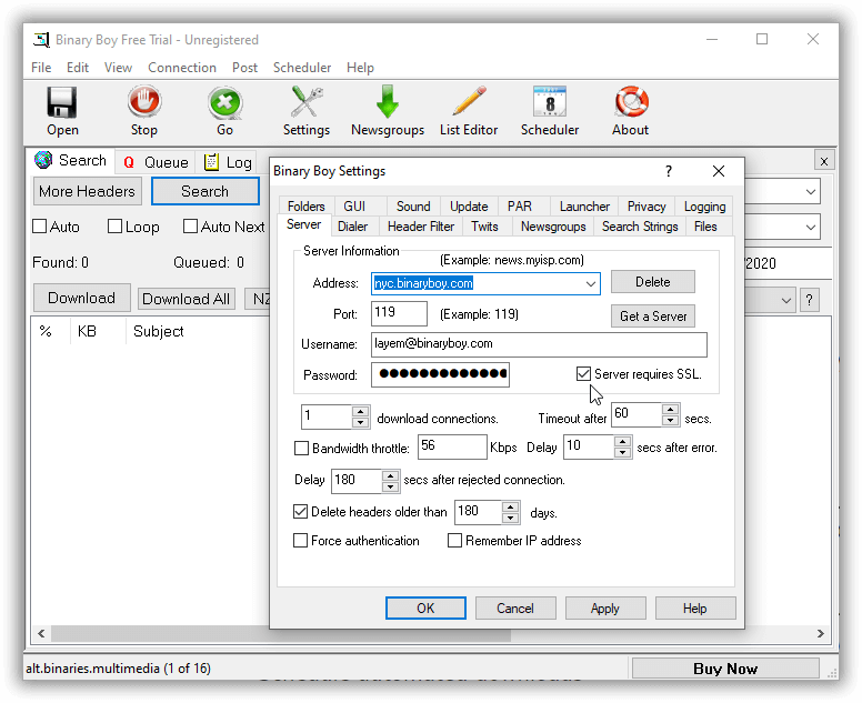 free binary usenet client windows 7