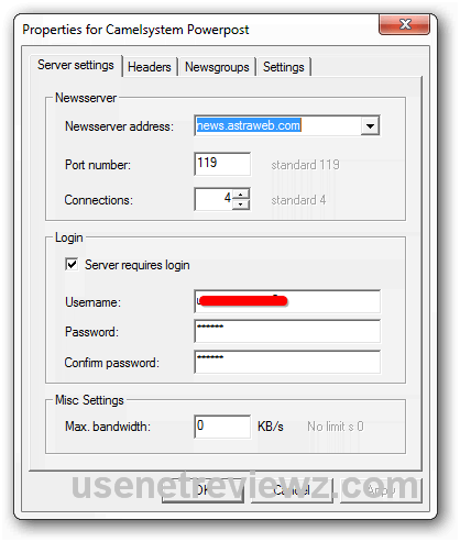 Camelsystem Server Properties