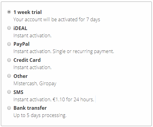 Eweka Payment Methods