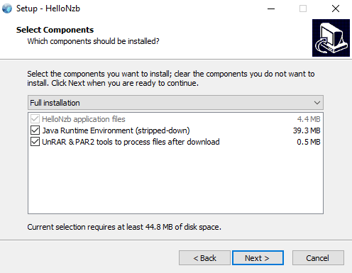 Hellonzb Components