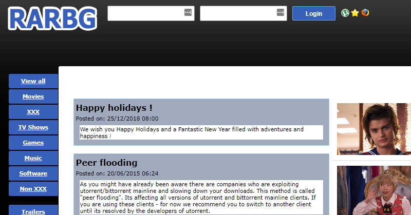 Rarbg Screenshot