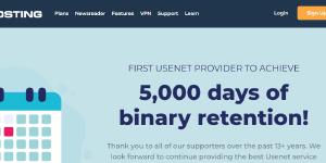 5000 days of retention for Newshosting, Eweka Easynews and UsenetServer