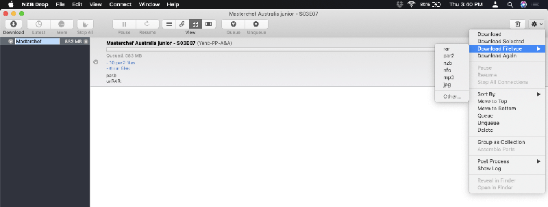 Nzbdrop Downloading