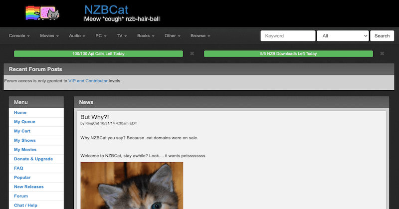 NZBCat Review - Best NZB Sites Reviewed - UsenetReviewz.com