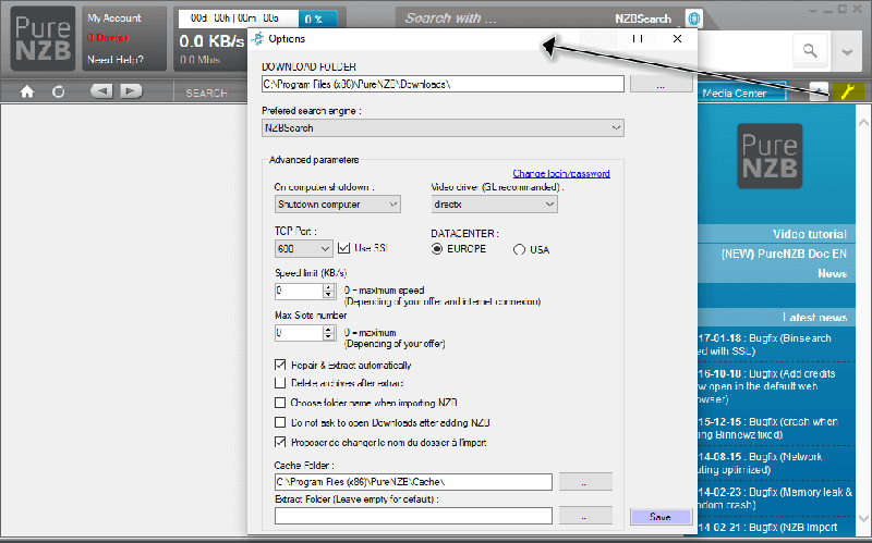 Purenzb Newsreader Options Configuration Settings