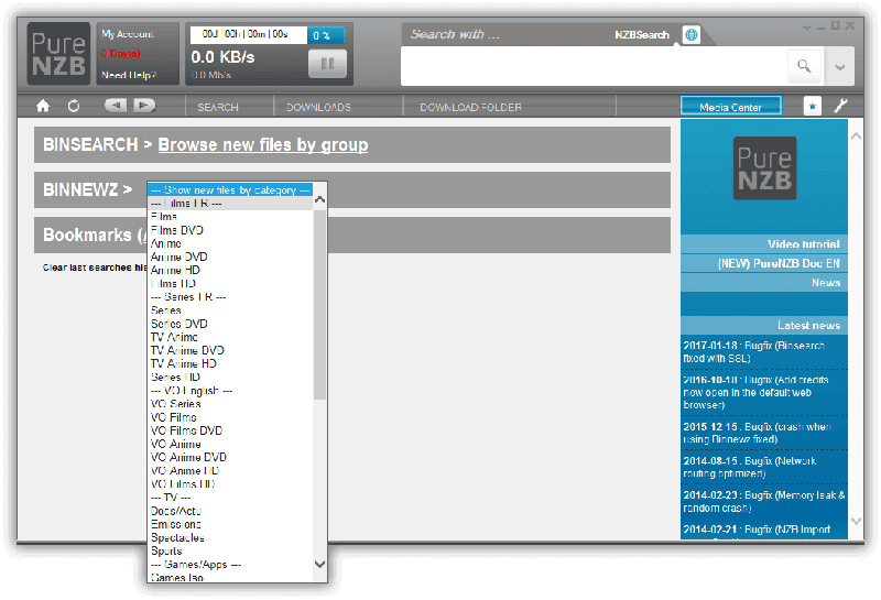 Purenzb Newsreader Search Category