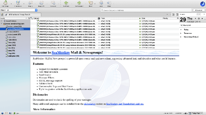 Seamonkey Mail and Newsgroups