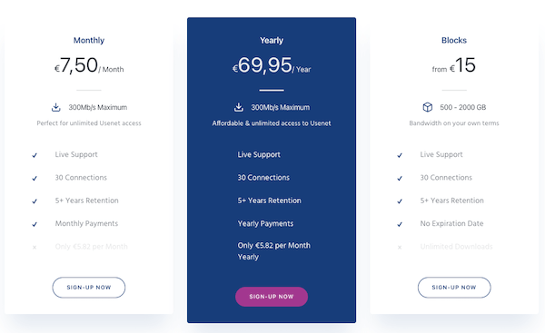 Speedium Network Pricing