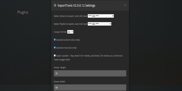 Plex Export Tools