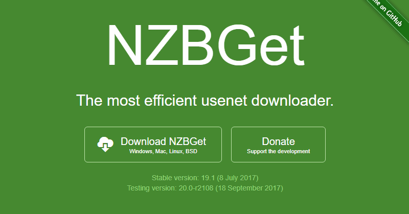 Nzbget Screenshot