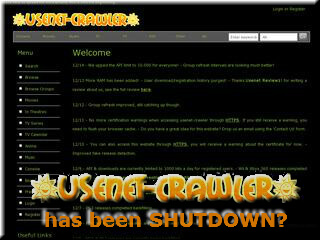 Usenet Crawler Throws in the Towel